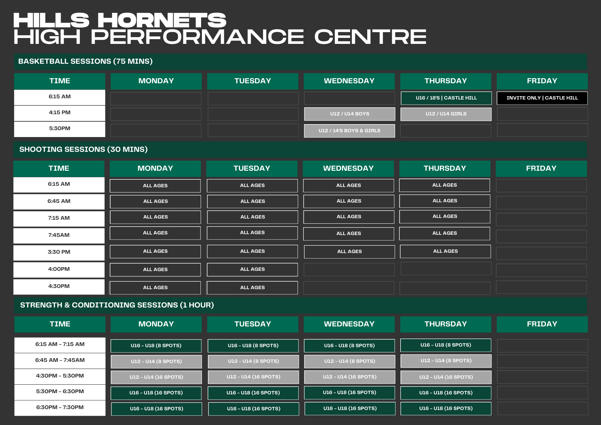 Fixed Revised Schedule